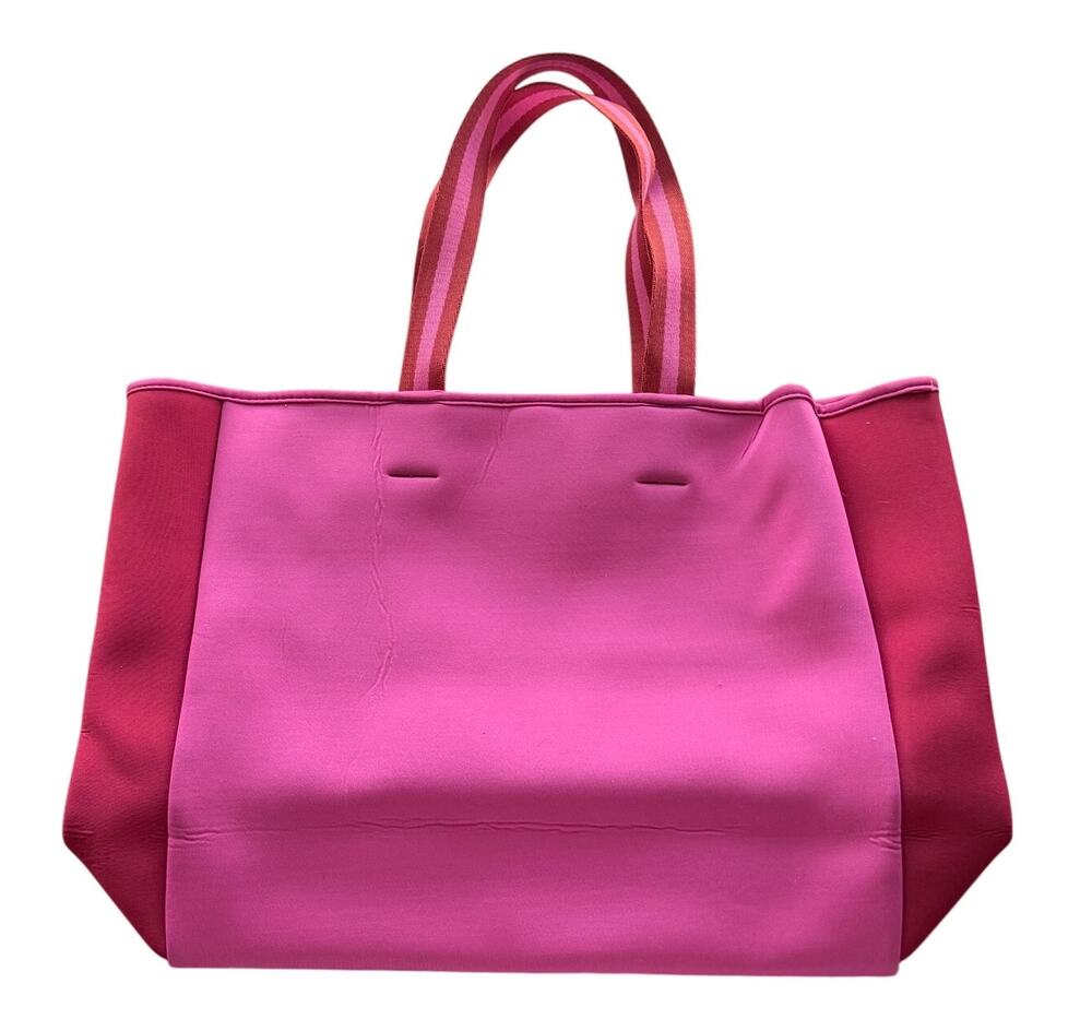 Summersalt pink 2 tone neoprene tote bag NWT summer shopping bag beach resort